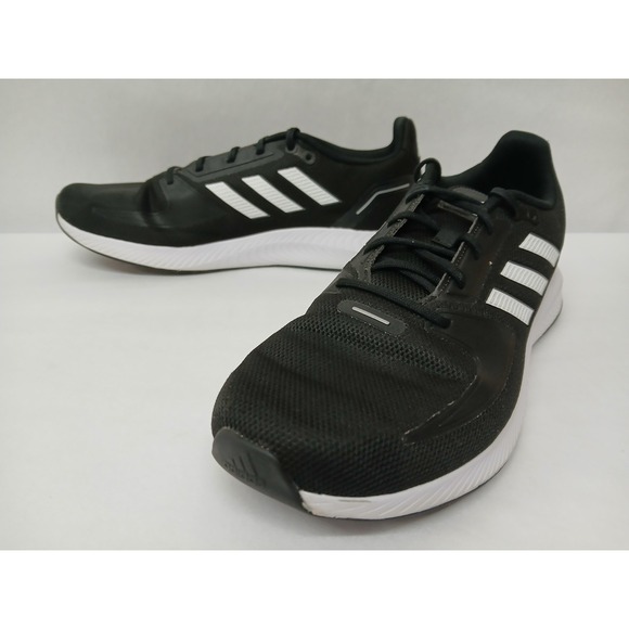 Adidas Men's Run Falcon 2.0 Running Shoes FY5943 Core Black White Gray Sz 11 - Picture 4 of 11